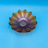 Marigold Carnival Glass Finger Bowl