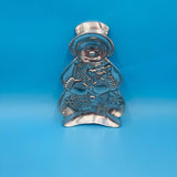 Polished Pewter Snowman Candy Dish