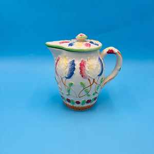 Colorful Floral Ceramic Teapot Made in Japan