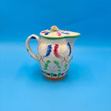 Colorful Floral Ceramic Teapot Made in Japan