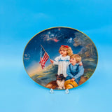 Childhood Almanac Plate Series Star Spangled Sky by Sandra Kuck