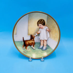 The Reward by Bessie Pease Gutmann Decorative Plate - A Child's Best Friend from Hamilton China