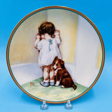 In Disgrace by Bessie Pease Gutmann Decorative Plate - A Child's Best Friend Collection - Hamilton CHina