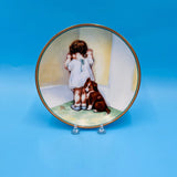 In Disgrace by Bessie Pease Gutmann Decorative Plate - A Child's Best Friend Collection - Hamilton CHina