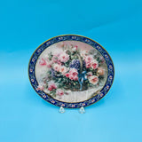 Lena Liu's Basket Bouquets Roses Collectible Floral Plate by W S George