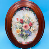 Lena Liu's Floral Cameos Enchantment Collectible Floral Plate by The Bradford Exchange Wall Decor Plate