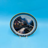 Thomas Kincaid's Peaceful Retreats Twilight Cottage Decorative Plate by The Bradford Exchange and Lenox China