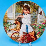 Me and My Pony Decorative Plate by Sandra Kuck - Hearts and Flowers by Sandra Kuck Collection