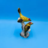 Gold Finch Birds Pottery Figurine - California Pottery