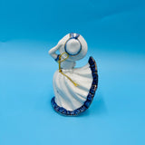 Southern Belle Figurine Hand Bell - Ceramic Lady Bell