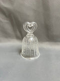 Hearts Clear Glass Bell - Decorative Bell - Home Decor Bell