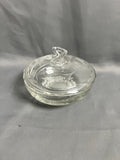 New Martinsville Glass Wheat Pattern Lidded Candy Dish