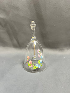 Avon Lead Crystal Floral Bell - 24% Lead Crystal Bell