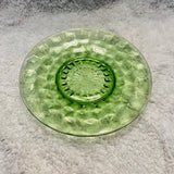 Jeannette Glass Salem Green Cubist Bread and Butter Plate