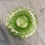 Jeannette Glass Salem Green Cubist Bread and Butter Plate