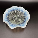 Northwood White Opalescent Footed Bowl