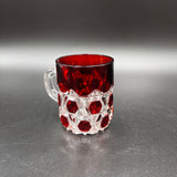 Ruby Flashed Block Pattern EAPG Mug - Your Choice