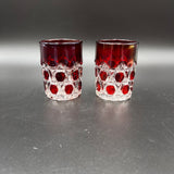 EAPG Ruby Red Block Pattern Cup