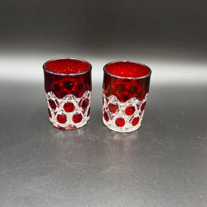 EAPG Ruby Red Block Pattern Cup