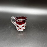 EAPG Red Flashed Creamer - Early American Press Glass