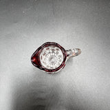 EAPG Red Flashed Creamer - Early American Press Glass