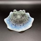 Northwood White Opalescent Footed Bowl