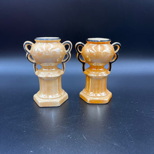 Lusterware Urns made in Czechoslovakia