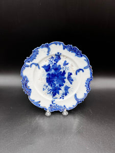 Cobalt Blue Floral Plate by RS Germany Steeple Mark