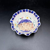 Three Pigs Hand Painted Bowl