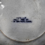 New Britain Ct Flow Blue Wheelock Souvenir Plate by Union Tea Company