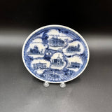 New Britain Ct Flow Blue Wheelock Souvenir Plate by Union Tea Company