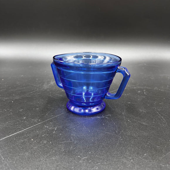 Hazel Atlas Moderntone Cobalt Blue Sugar Dish