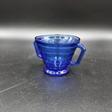 Hazel Atlas Moderntone Cobalt Blue Sugar Dish