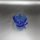 Hazel Atlas Moderntone Cobalt Blue Sugar Dish