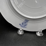 Luray Flow Blue Plate by Bishop and Stonier