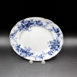 Luray Flow Blue Plate by Bishop and Stonier