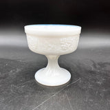 Colony Harvest Milk Glass Pedestal Desert Dish