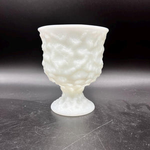 EO Brody M3000 Milk Glass Crinkle Vase