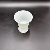 EO Brody M7000 Milk Glass Ribbed Vase