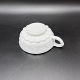 Westmoreland Paneled Grape Milk Glass Handled Dish