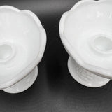 Colony Harvest Milk Glass Candlesticks