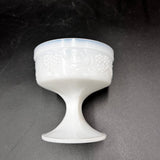 Colony Harvest Milk Glass Pedestal Desert Dish