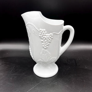 Colony Harvest Milk Glass Ice Lip Pitcher