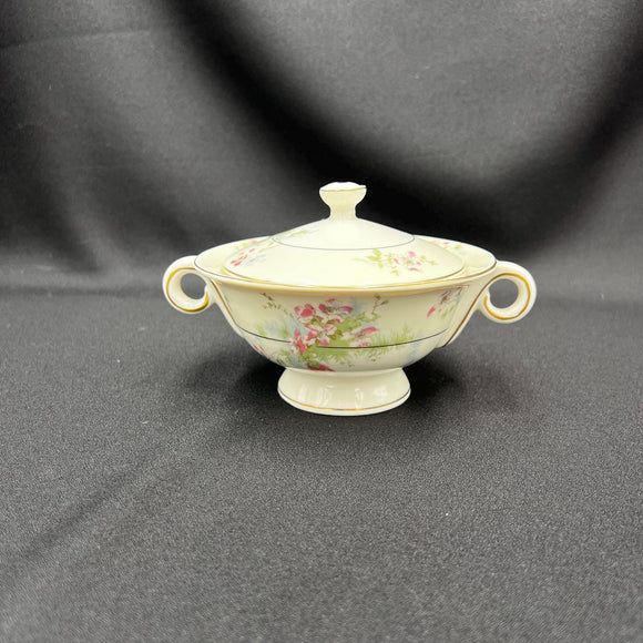 Theodore Haviland Apple Blossom Covered Sugar Dish